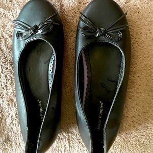 Black Hush Puppies children shoes, size US 12.5